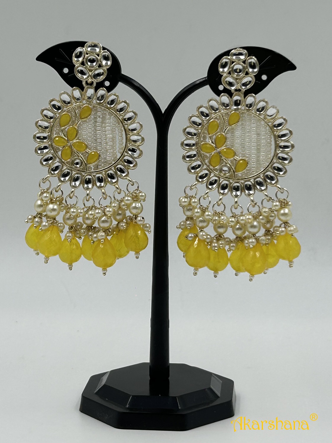 Light Gold multiline BeadDrop Dangles  A1TJ00021A
