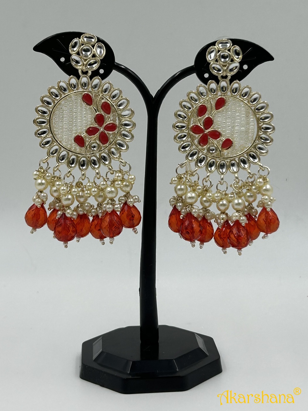Light Gold multiline BeadDrop Dangles  A1TJ00021C