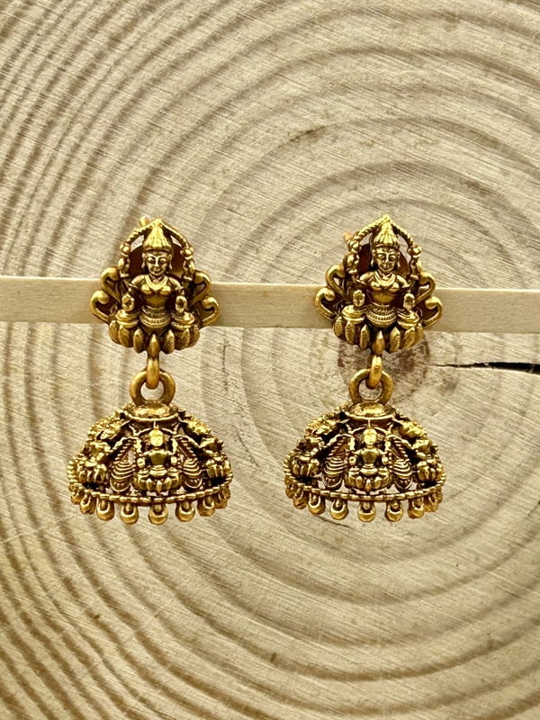 Antique Lakshmi Jhumka A1TJ00068 Antique Lakshmi Jhumka A1TJ00068