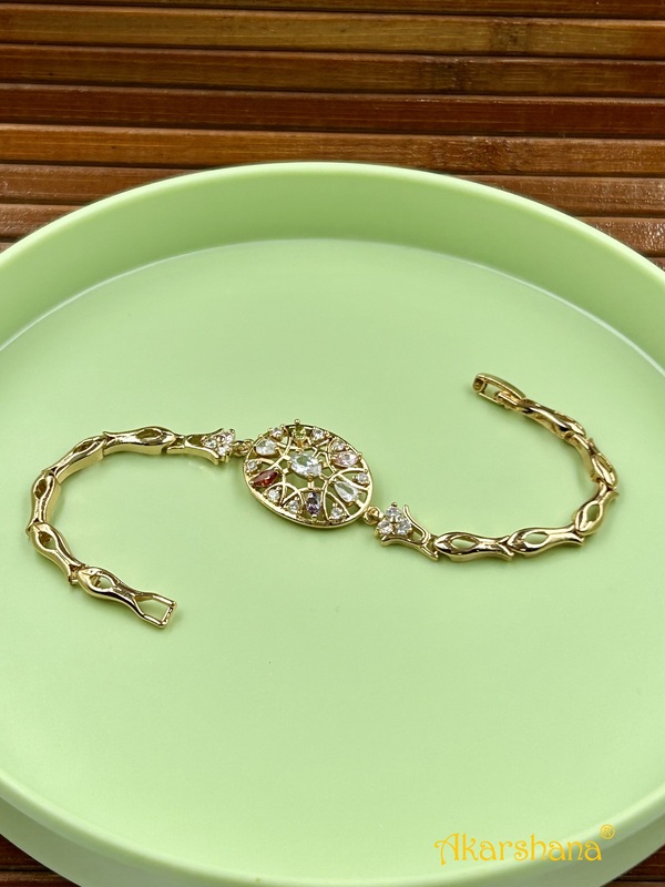 Multicolour Stone Link Bracelet A7FJ00004C Multicolour Stone Link Bracelet A7FJ00004C
