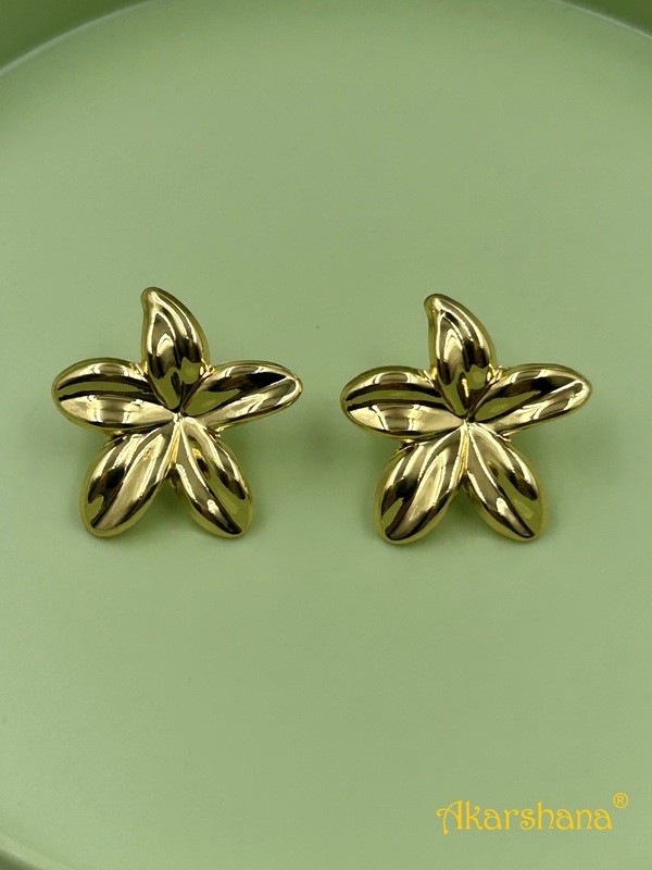 Anti Tarnish Flower Pattern Earrings A7FJ00023J Anti Tarnish Flower Pattern Earrings A7FJ00023J